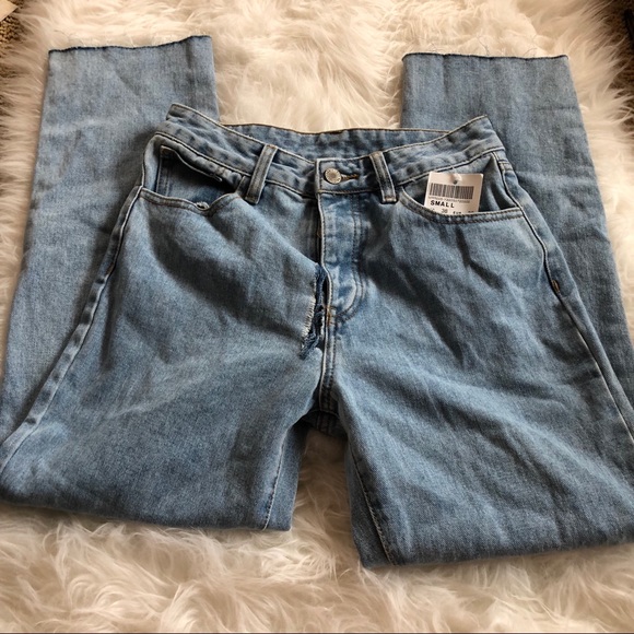 Brandy Melville Denim - NWT Flawed Brandy Melville Mom Jeans S Blue sticke